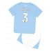 Manchester City Ruben Dias #3 Replika Babykläder Hemma matchkläder barn 2023-24 Korta ärmar (+ Korta byxor)